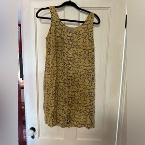 vintage button up mini dress